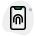 Fingerprint access on a cell phone device icon