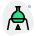 Round body flask on a burning test apparatus icon