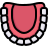 Artificial teeth icon