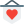 Heart shape on a flag representing peace and love icon