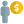 Earning money in dollar in money currency icon