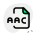 Advanced Audio Coding AAC is an audio coding standard for digital audio compression icon