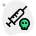 Lethal poisonous injection shot isolated on a white background icon