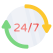 24/7Hr Service icon