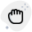 Hand finger squeeze gesture to close all application running icon