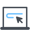 Laptop Search icon