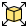 Cube shape in outward direction isolated on a white background icon