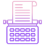 Typewriter icon