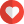 Heart shape logotype for smartwatches for measuring pulse rate icon