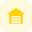 Closed private storage in-house garage layout unit icon