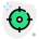 Aiming for a goal or any desired objective sign board icon