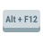 Alt + F12 icon