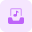 Audio file inbox attachment icon