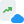 Cloud server line graph details on an online portal icon