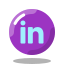 LinkedIn 圆圈 icon