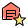 Warehouse with star logotype - favorite storage unit icon