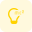 Mc square idea with lighting bulb innovation icon