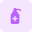 Alcohol based sanitizer for hand and other body parts cleaning icon