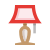 Bedside lamp icon