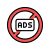 Ads Crossed Out icon