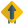 Straight forward up arrow signal as signpost icon