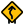 Overtaking lane with arrow on signboard layout icon