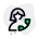 Calling a contact for services and other works icon