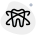 Healthy teeth production isolated on a white background icon