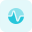 Variable transverse wave graph performance analysis curve icon