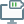 Computer battery level indicator isolated on a white background icon