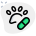 Medicine requirement for a wild animal disease icon