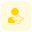 Graduate student social profile information of an online portal icon