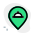 Location of famous restaurant on a map icon