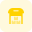 Airport warehouse with delivery boxes storage facility icon