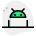 Laptop with Android operating install on system icon