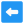 Left direction arrow for a hospital navigation layout icon