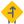 Left side intersection on a straight road icon