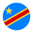 Democratic Republic Congo Flag Circle icon