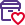 Favorite shipping address with the heart logotype icon