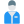 Male staff waiter in his uniform layout icon