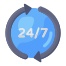 24/7 Support icon