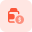 Expensive multivitamins capsule bottle isolated on a white background icon