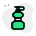 Water bottle with glucose to enhance energy levels icon