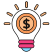 financial idea icon