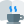 Academic book with a coffee cup isolated on a white background icon