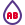 Universal blood type acceptor AB Rh layout icon