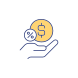 Savings And Profit Percentage icon