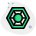 Bagua or Pa Kua a hexagon mirror is a special mirror icon