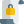 Letter protected with a safety guard for private access icon