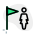 Businesswoman flagged for not maintaining end user agreement icon